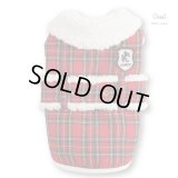 イージーチェック　コート　【レッド】