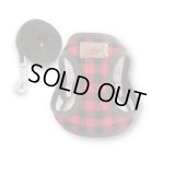 ソフトフェザーハーネス　チェック　スター【レッド】