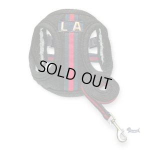 画像1: ソフトフェザーハーネス　ストライプ【ブラック】