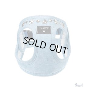 画像1: ソフトフェザーハーネス　　スタッズ（ブルー）