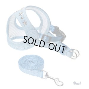 画像2: ソフトフェザーハーネス　　スタッズ（ブルー）