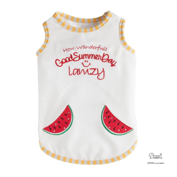 画像1: スイカ　ポケットタンクトップ (1)