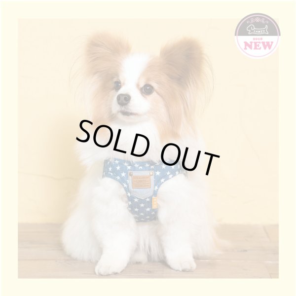 画像2: ソフトフェザーハーネス　デニムスター (2)