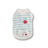 画像: ボーダー　ハートフリース【ブルー】