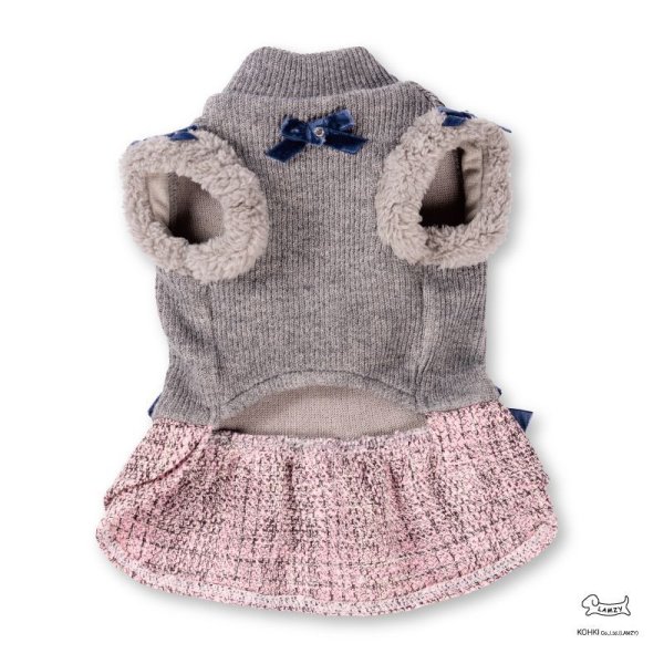 画像2: リボン　ファー　ワンピース (2)