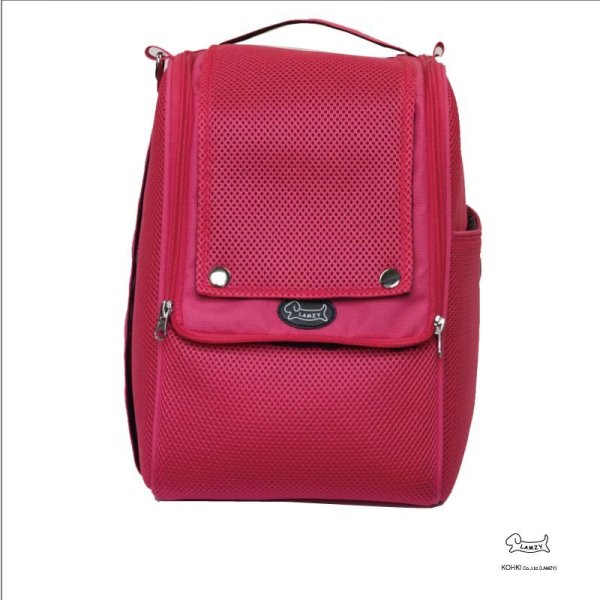 画像4: 軽量メッシュキャリー【ピンク】 (4)