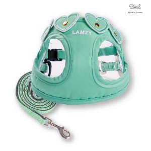 画像: ソフトフェザーハーネス ツインハート(横から見たら可愛いシリーズ)【ミント】