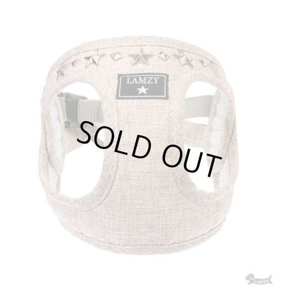 画像1: ソフトフェザーハーネス　　スタッズ（ブラウン） (1)