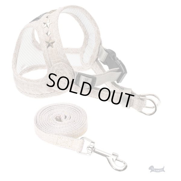 画像2: ソフトフェザーハーネス　　スタッズ（ブラウン） (2)