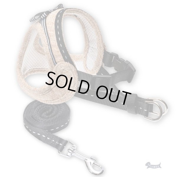 画像2: ソフトフェザーハーネス　　リボン（ベージュ） (2)